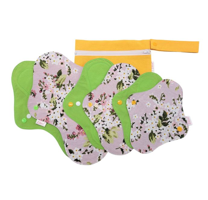 6 бр. Памучни превръзки, в комплект с чанта, многократни, дишащи и водоустойчиви