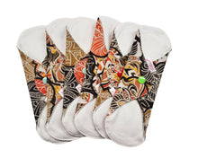 Зареди изображението от галерия, 6 бр. Памучни превръзки с Ориенталски десен, многократни, дишащи и водоустойчиви 