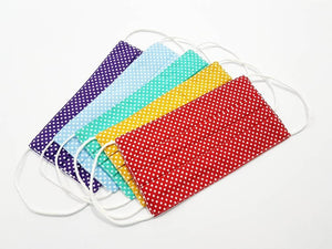 5 Pack Reusable Face Masks Rainbow, Cotton Face Masks, Face Mask Washable